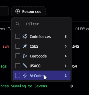 Data table filtering and tags